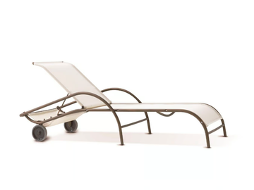 POLO - Stackable textilene sun lounger with castors by RD Italia - view 2